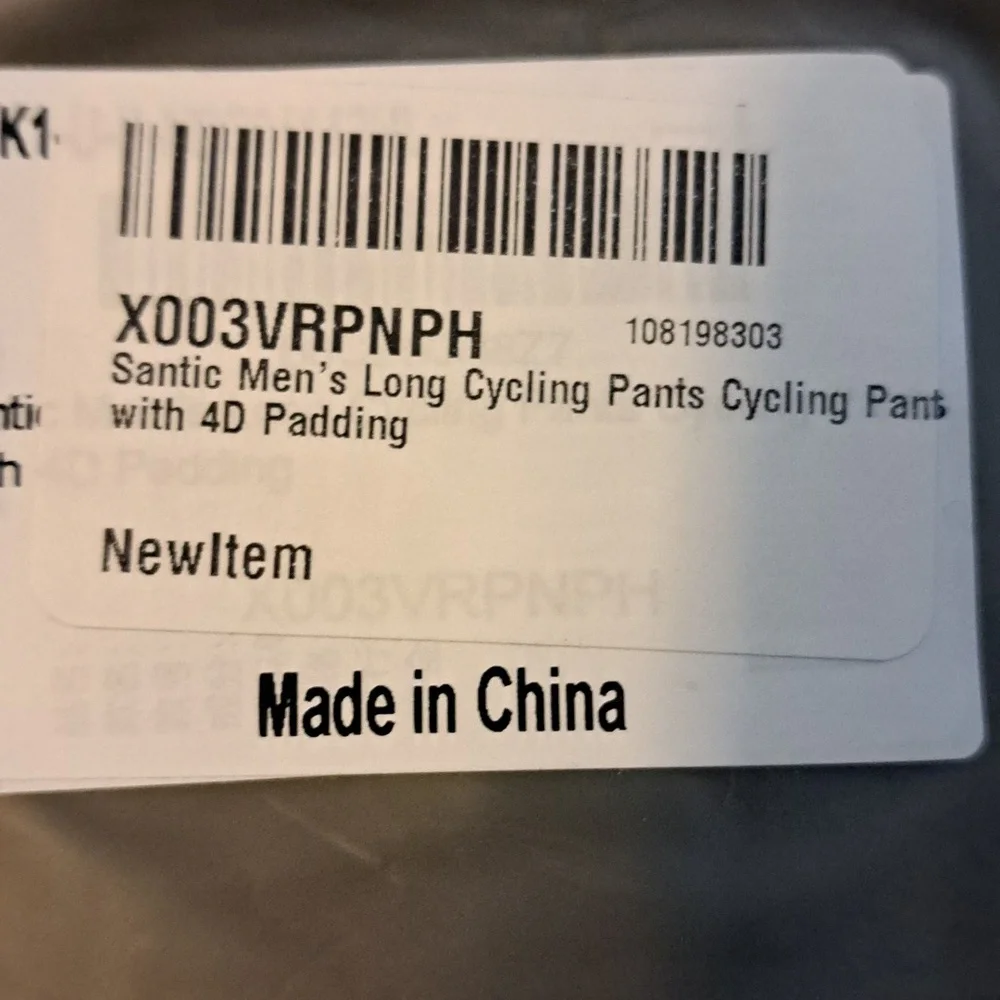 MENS SANTIC CYCLING FOR FREEDOM 3D PADDED PANTS  S - Picture 11 of 11